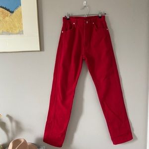 Vintage 1980s Wrangler Red jeans
